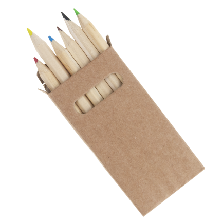 TG81341 BLEISTIFT BUNTSTIFTE 6PCS WERBEGESCHENKE KOSTENLOSER AUFDRUCK