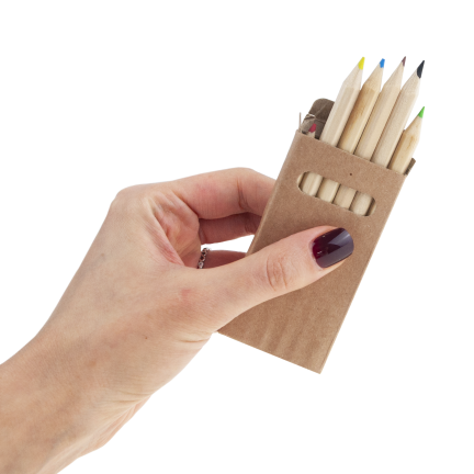 TG81341 BLEISTIFT BUNTSTIFTE 6PCS WERBEGESCHENKE KOSTENLOSER AUFDRUCK