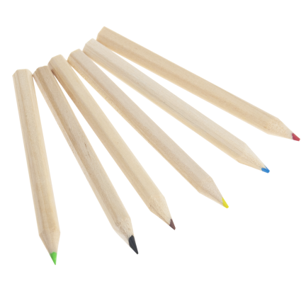 TG81341 BLEISTIFT BUNTSTIFTE 6PCS WERBEGESCHENKE KOSTENLOSER AUFDRUCK