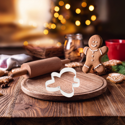 Vykrajovátka na sušenky, na vykrajování perníčků, sušenkový panáček, sada 5ks.