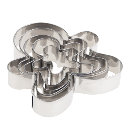 Vykrajovátka na sušenky, na vykrajování perníčků, sušenkový panáček, sada 5ks.