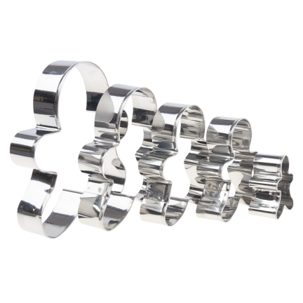 Vykrajovátka na sušenky, na vykrajování perníčků, sušenkový panáček, sada 5ks.