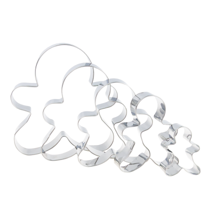 Vykrajovátka na sušenky, na vykrajování perníčků, sušenkový panáček, sada 5ks.