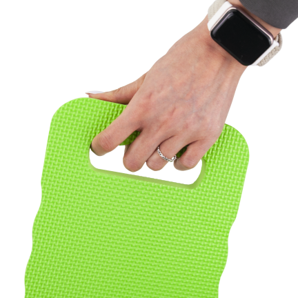 Foam mat, for knees, for kneeling, for weeding, green
