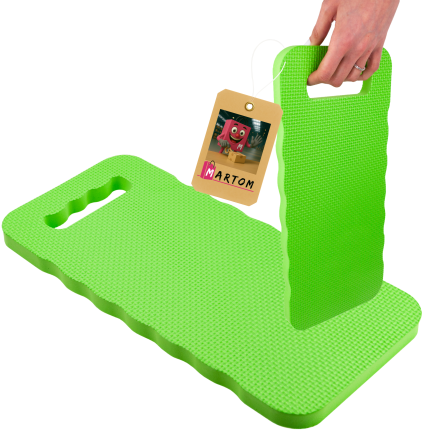 Foam mat, for knees, for kneeling, for weeding, green