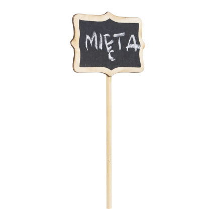 Garden labels, garden signs, wooden, set of 6