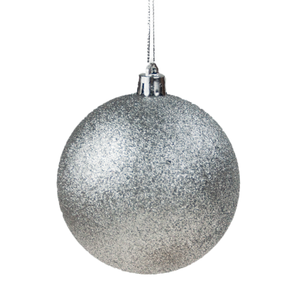 TG53080-1 Silberne Christbaumkugeln Set XXL 100Stk Christbaumkugeln 6/4/3cm