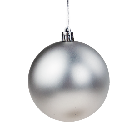 TG53080-1 Silberne Christbaumkugeln Set XXL 100Stk Christbaumkugeln 6/4/3cm
