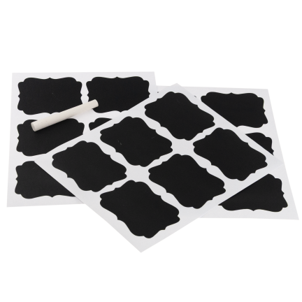 TOT2905 SADA 18 NÁLEPEK NA SKLENĚNKY 6,5x5,5 cm + SKLENĚNÉ NÁLEPKY