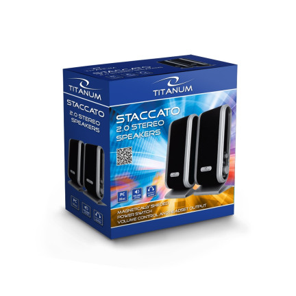 ES342 USB POČÍTAČOVÉ SPEAKERY 2.0 JACK USB k LAPTOPŮM