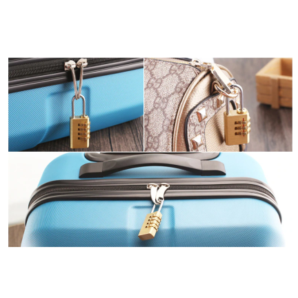 TG66802 FALL RIEGEL CODE 4-STELLIGE MESSING VORHÄNGESCHLOSS FÜR RUCKSACK GEPÄCK