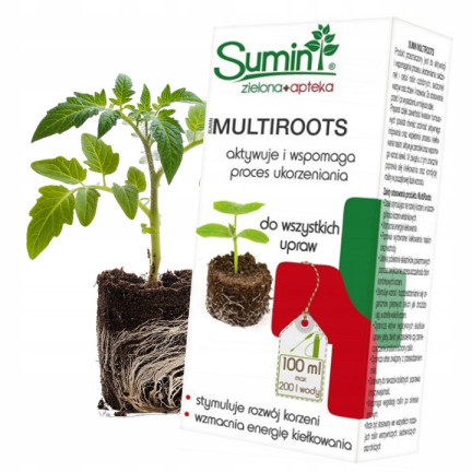 SUM28 Sumin Multiroots Rooting Agent, for rooting cuttings and bulbs of ornamental plants, 100 ml