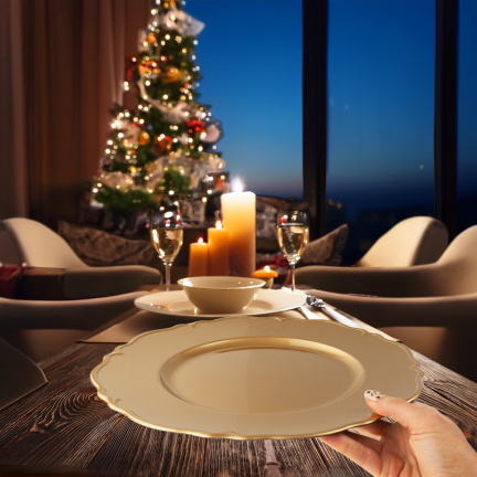 VEN8571 PODTALERZ GOLD 33X33X2CM