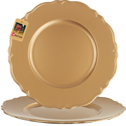 VEN8571 PODTALERZ GOLD 33X33X2CM