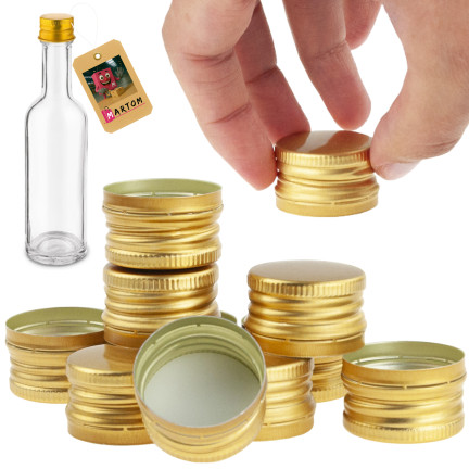 VET255/Z£ Flaschendeckel fi28 Flaschendeckel 10 Stück Kappen 28x18mm
