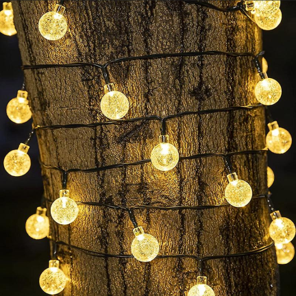 TG71398-1 SOLÁRNÍ LAMPA GIRLAND 20LED 5M ZAHRADNÍ LAMPA PRO BALKÓNOVÝ ŘETĚZEC SVĚTELNÉHO KRUHU