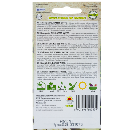 W1073 KALARPAPERSAMEN DELICATESS WITTE WHITE WY Frühjahr/Sommer 2G