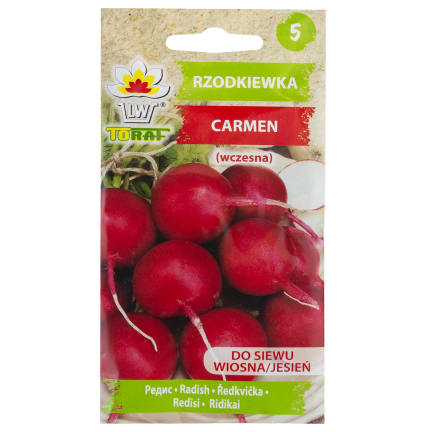 W1194 RADIESCHENSAMEN CARMEN ROT FRÜH MILD NICHT GESCHÄLT 10G