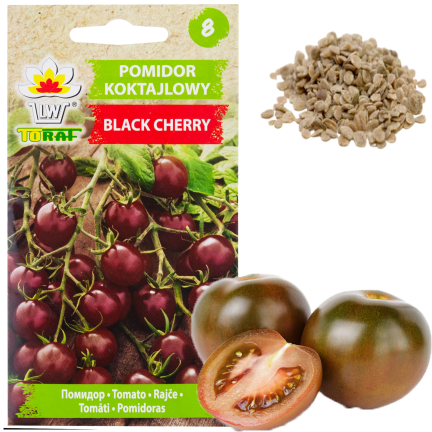 W9558 ČERNÁ CHERRY RAJČATA VYSOCE MLETÁ 0,3 G SEMEN RAJČAT