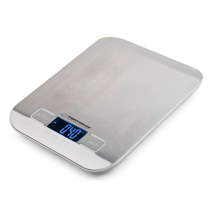 EKS001 flache LCD-Küchenwaage silber elektronisch