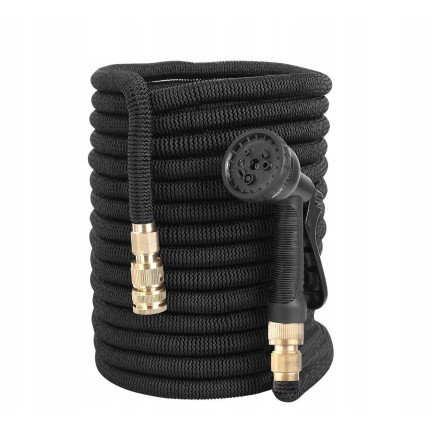 TG56056 Flexible, Stretchable Garden Hose, 22.5 m, with Spray Nozzle