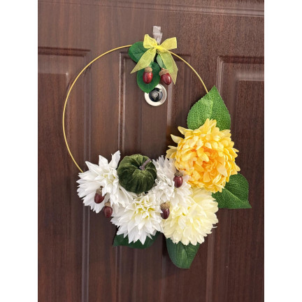 TG57549 DEKORATIVER REIFEN DEKORATIVE BASIS FÜR GIRLANDEN 40CM METALL