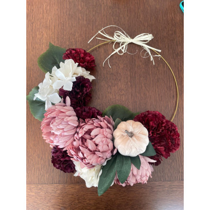 TG57548 DEKORATIVES REIFENRAD DEKORATIVE BASIS FÜR GIRLANDEN 30CM METALL