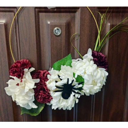 TG57548 DEKORATIVES REIFENRAD DEKORATIVE BASIS FÜR GIRLANDEN 30CM METALL