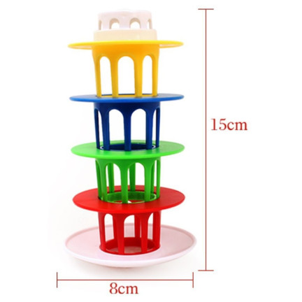 TG55521 BALANCIERTURMSPIEL WACKELNDER, SCHIEFER TURM
