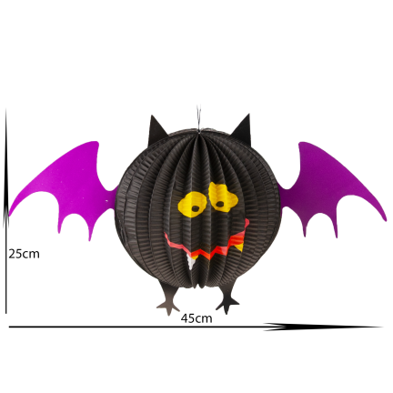 TG44474 NETOPÝR VELKÝ HALLOWEENSKÁ ZÁVĚSNÁ DEKORACE