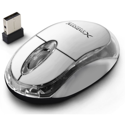 XM105W EXTREME WIRELESS MOUSE 2.4GHZ 3D OPTICAL USB HARRIER WHITE