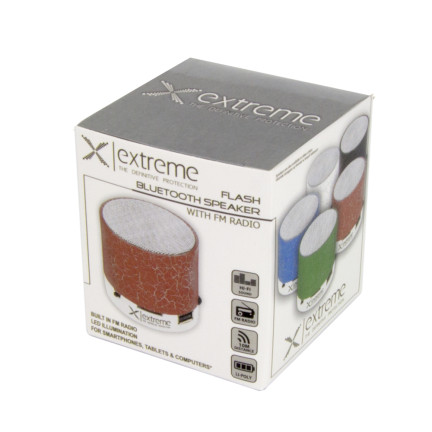 XP101R EXTREME BLUETOOTH REPRODUKTOR FM FLASH ČERVENÝ