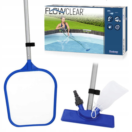 58013 Pool Cleaning Kit: Vacuum, Telescopic Pole, and Net