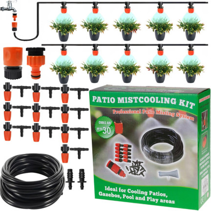 TG56052 Pflanzenbewässerungsset Gartenschlauch Bewässerungsschlauch Wasservorhang
