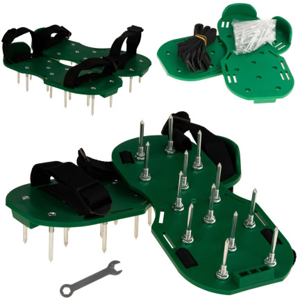 ZW30 GARTEN AERATOR SANDALE SCHUH OVERLAYS SPIKED RASENSTECHER