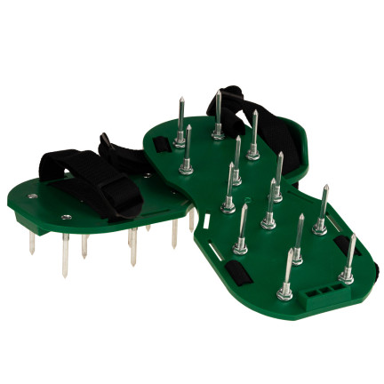 ZW30 GARTEN AERATOR SANDALE SCHUH OVERLAYS SPIKED RASENSTECHER