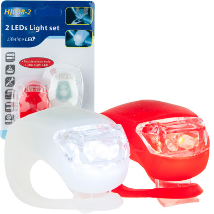ZW39 LED FAHRRADLAMPE VORNE HINTEN 2 STÜCK