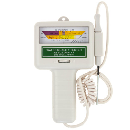 ZW75 SCHWIMMBAD PH WASSER TESTER CHLOR LEVEL TESTER GENAU MIT BATTERIEN