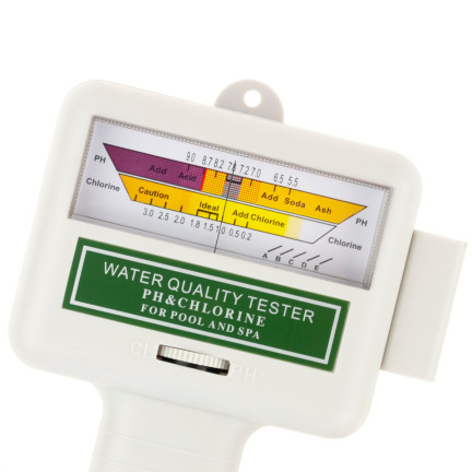 ZW75 SCHWIMMBAD PH WASSER TESTER CHLOR LEVEL TESTER GENAU MIT BATTERIEN