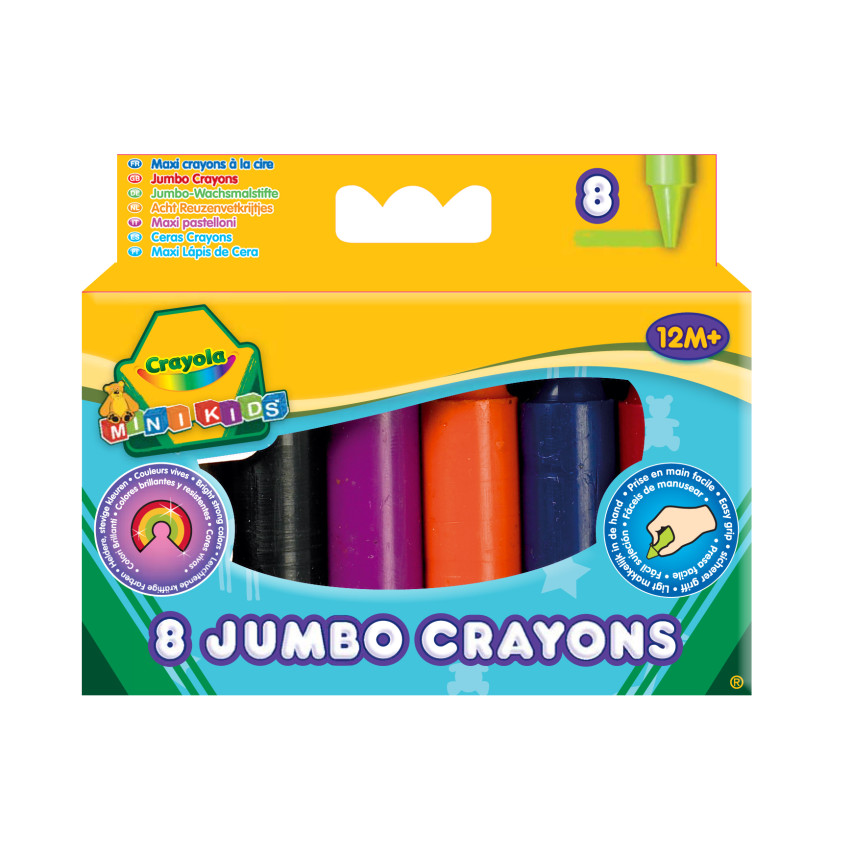 CR67 PASTELKY NA SVÍČKY MINIKIDS 8 KS CRAYOLA