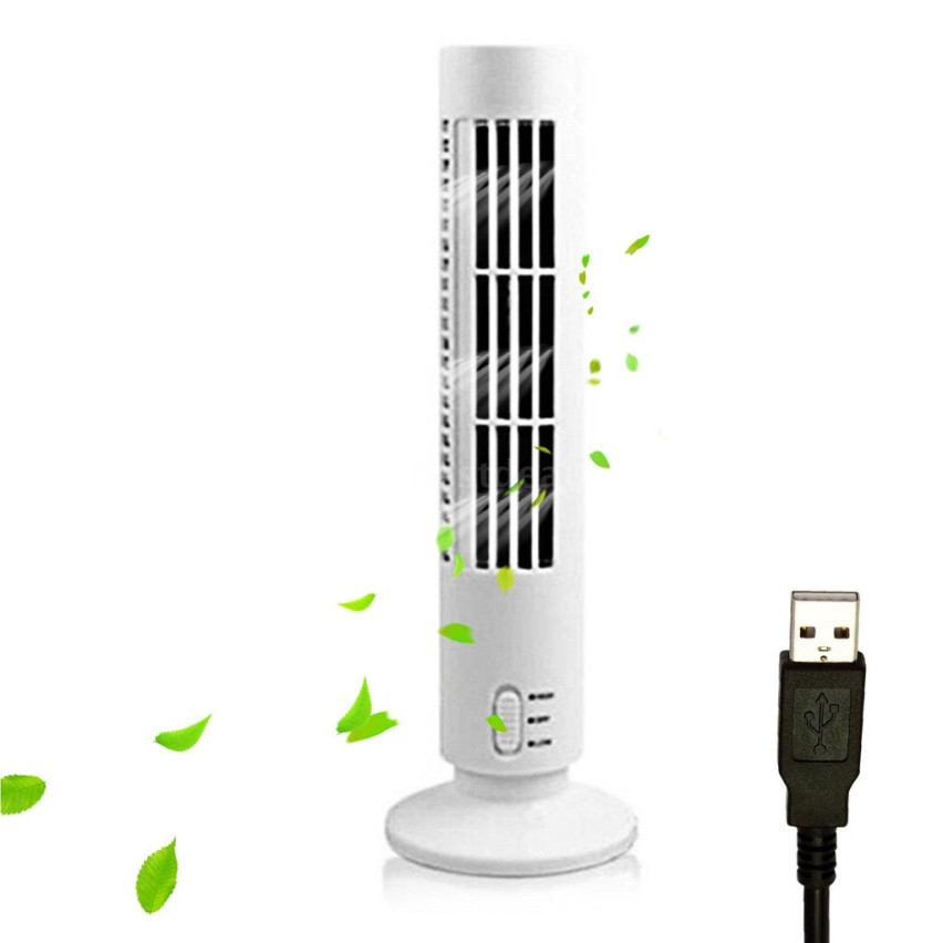 SS72 SLOUPOVÝ VENTILÁTOR ROH USB BEZ ČEPELÍ TICHÝ NASTAVITELNÝ VÝKON