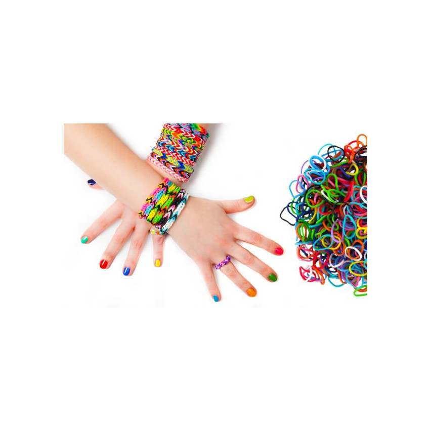 EE62 Set LOOM BANDS 300 Stk. FRAGRANT