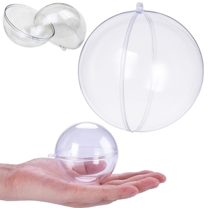 TG39029-BN BOMBLE ACRYLIC FULL FOLDING BALLS PLASTIC 5cm TRANSPARENTNÍ