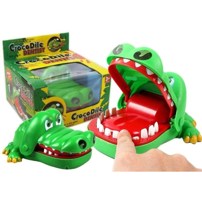 TG55490 SPIEL KROKODIL KAIMAN KRANK ZAHN BEIM ZAHNARZT ARCADE GESCHENK GROSS