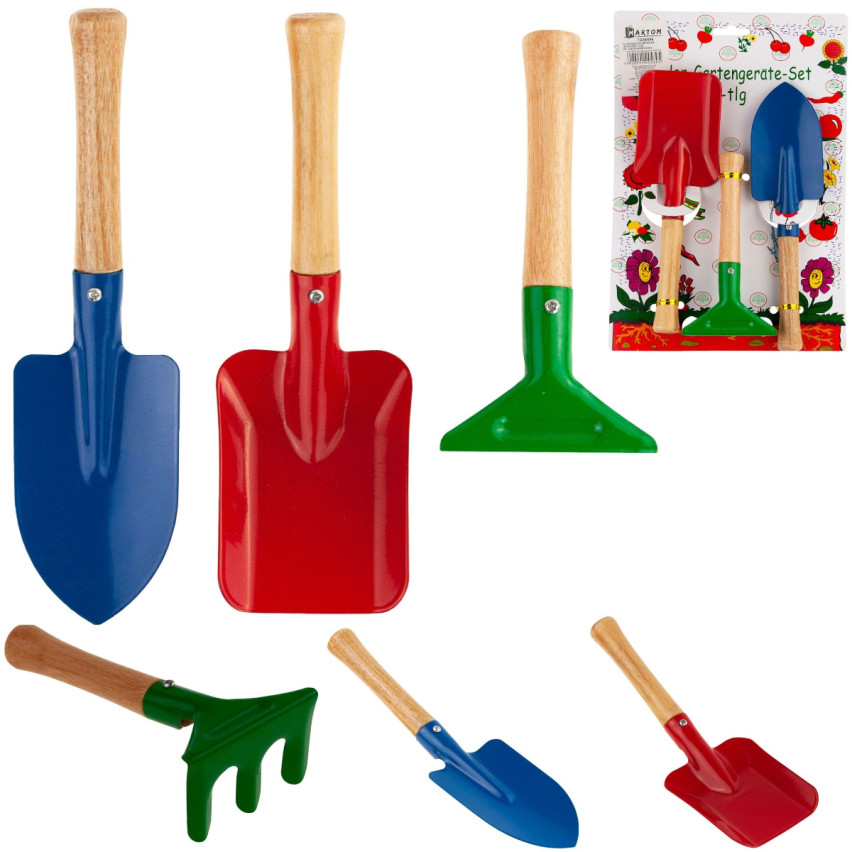 DOS2637 GARTENGERÄTE HARKE SCHAUFEL SCHAUFEL 3W1 MINI GARTEN KIT