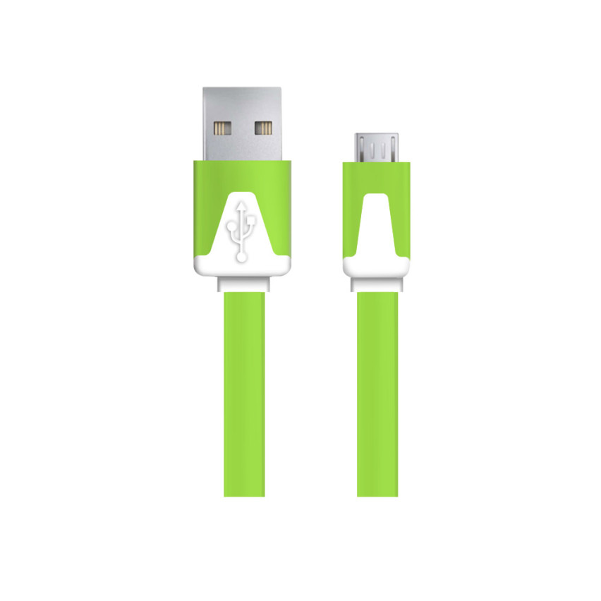 EB182G ESPERANZA MICRO USB 2.0 A-B M/M 1,8M PLOCHÝ ZELENÝ KABEL