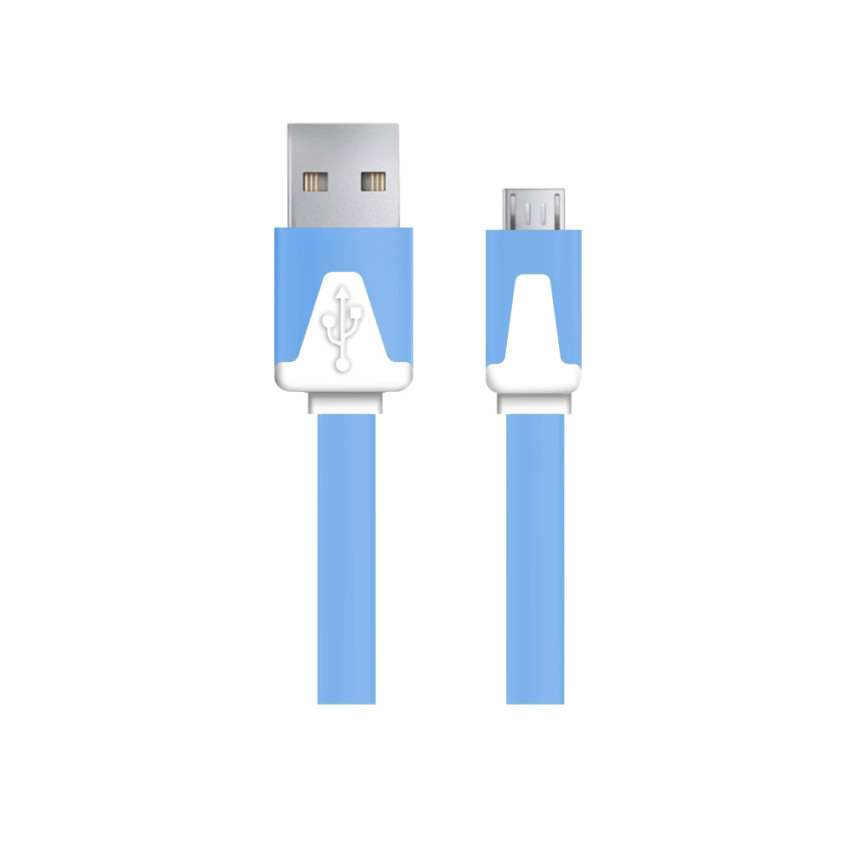 EB183B ESPERANZA MICRO USB 2.0 A-B M/M 1,0M PLOCHÝ MODRÝ KABEL
