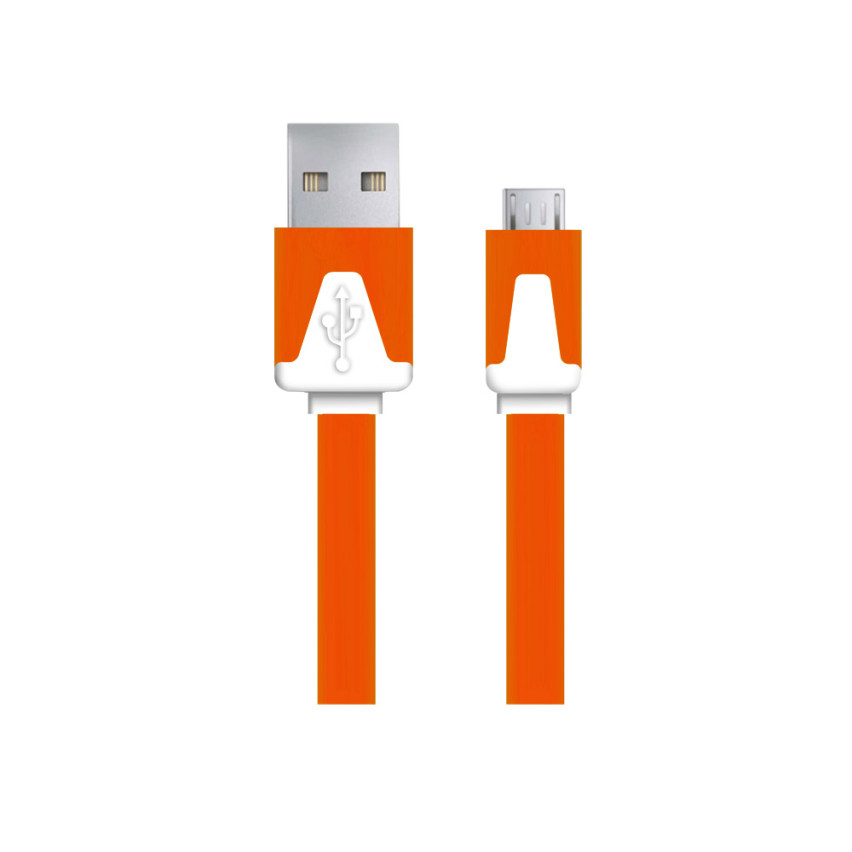 EB183O ESPERANZA MICRO USB 2.0 A-B M/M 1,0M PLOCHÝ ORANŽOVÝ KABEL