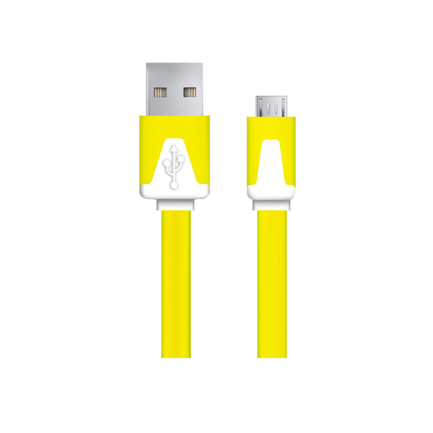 EB183Y ESPERANZA MICRO USB 2.0 A-B M/M 1,0M PLOCHÝ ŽLUTÝ KABEL