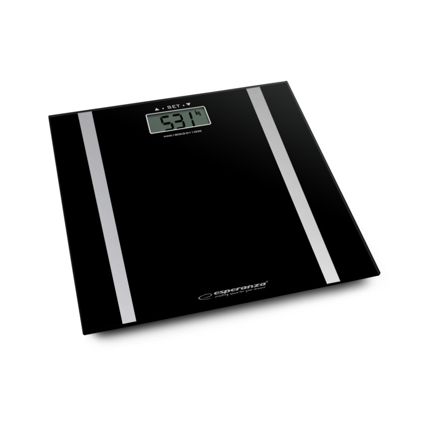 EBS013K Koupelnová váha WEIGH FIT BLACK sklo digitální